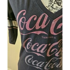 Coca-Cola 3/4 Sleeve T-Shirt, Retro, Vintage, 2010, Size: Large
